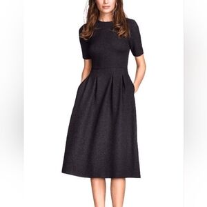 H&M Classic Black Midi Dress